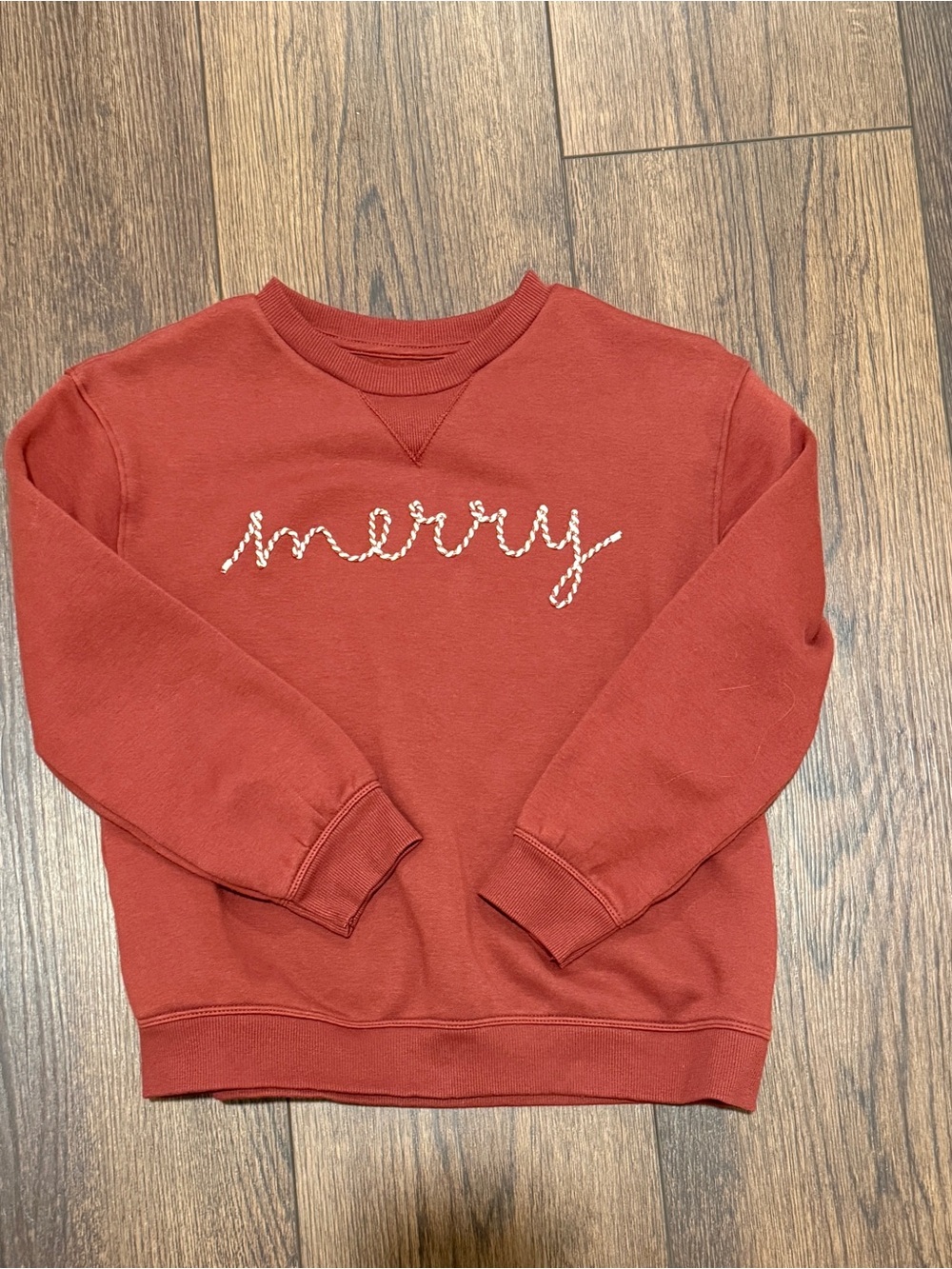 Merry Red Kids Sweatshirt Sz 12